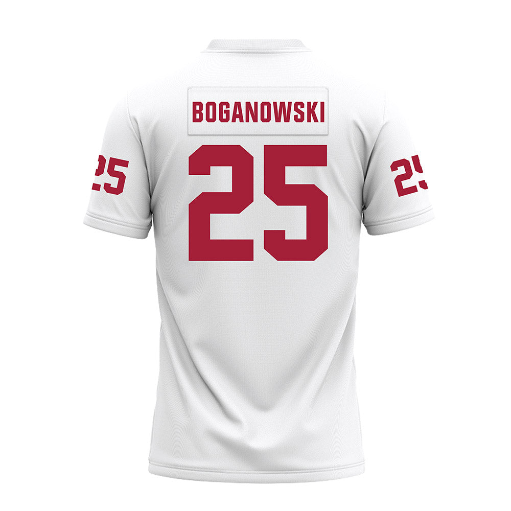 Oklahoma - NCAA Football : Michael Boganowski - White Premium Football Jersey-1