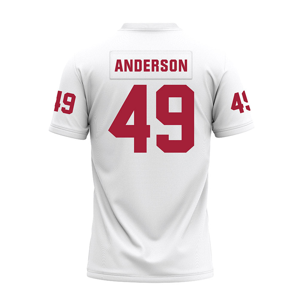 Oklahoma - NCAA Football : Ben Anderson - White Premium Football Jersey-1