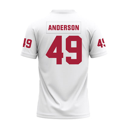 Oklahoma - NCAA Football : Ben Anderson - White Premium Football Jersey-1