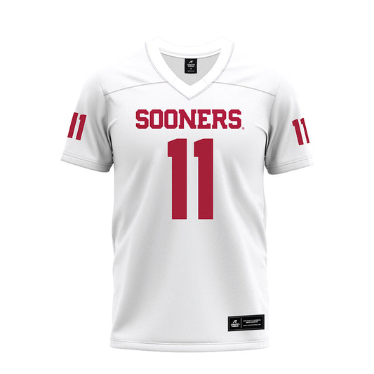 Oklahoma - NCAA Football : javonnie gibson - White Premium Football Jersey-0