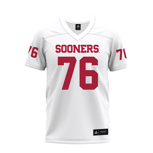 Oklahoma - NCAA Football : Jacob Sexton - White Premium Football Jersey-0