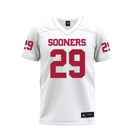 Oklahoma - NCAA Football : Gabe Sawchuk - White Premium Football Jersey-0