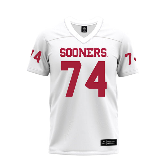 Oklahoma - NCAA Football : Darius Afalava - White Premium Football Jersey-0