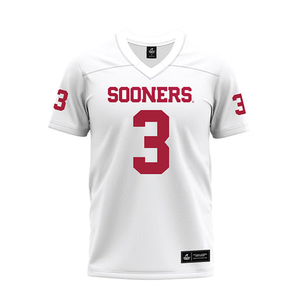 Oklahoma - NCAA Football : Robert Spears-Jennings - White Premium Football Jersey-0