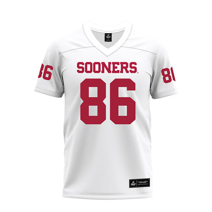 Oklahoma - NCAA Football : Carson Kent - White Premium Football Jersey-0