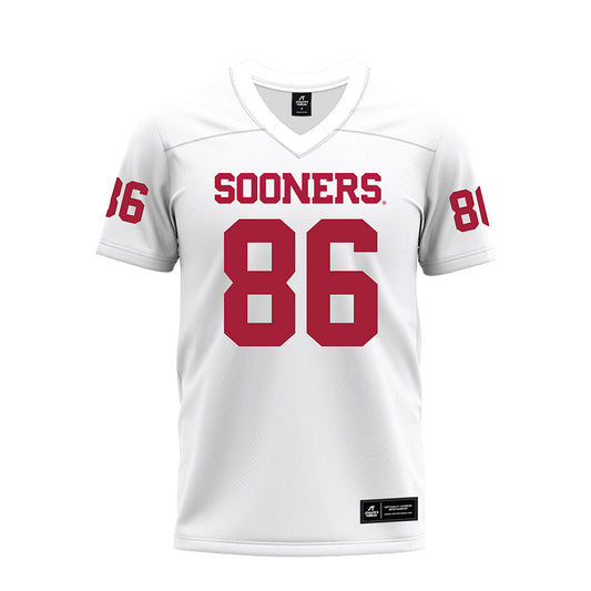 Oklahoma - NCAA Football : Carson Kent - White Premium Football Jersey-0
