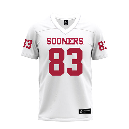 Oklahoma - NCAA Football : Major Melson - White Premium Football Jersey-0