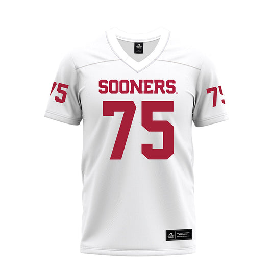 Oklahoma - NCAA Football : Daniel Akinkunmi - White Premium Football Jersey-0