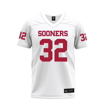 Oklahoma - NCAA Football : R Mason Thomas - White Premium Football Jersey-0