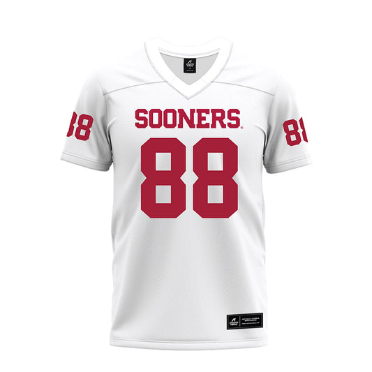 Oklahoma - NCAA Football : CJ Nickson - White Premium Football Jersey-0