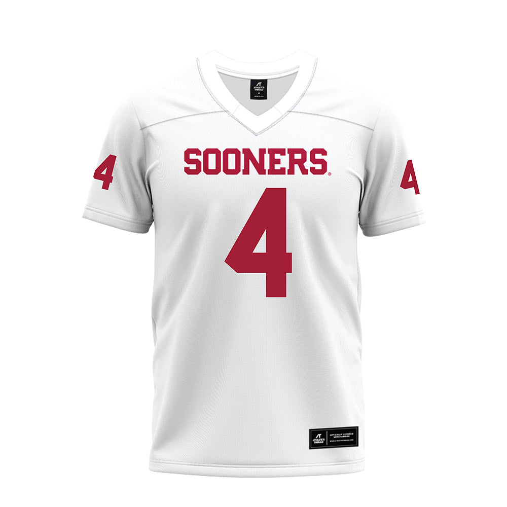 Oklahoma - NCAA Football : Courtland Guillory - White Premium Football Jersey-0