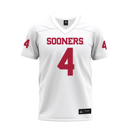 Oklahoma - NCAA Football : Courtland Guillory - White Premium Football Jersey-0