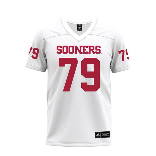 Oklahoma - NCAA Football : Jake Taylor - White Premium Football Jersey-0