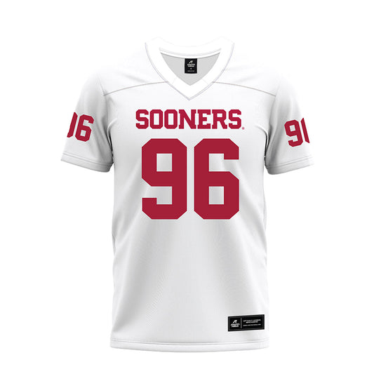 Oklahoma - NCAA Football : Siolaa Lolohea - White Premium Football Jersey-0