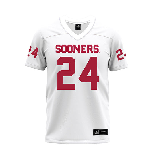 Oklahoma - NCAA Football : Marcus Wimberly - White Premium Football Jersey-0