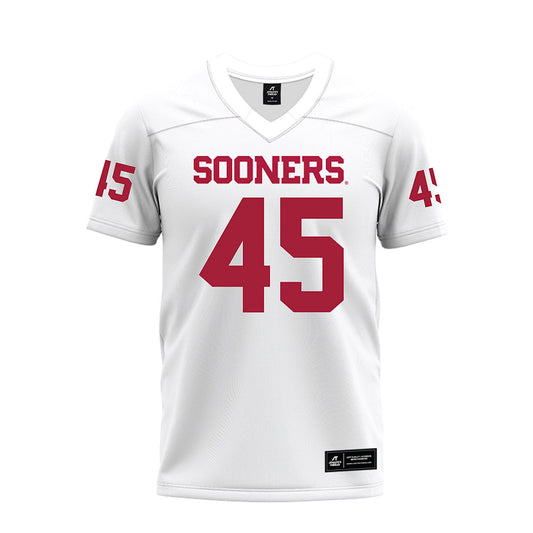 Oklahoma - NCAA Football : Mykel Patterson-McDonald - White Premium Football Jersey-0