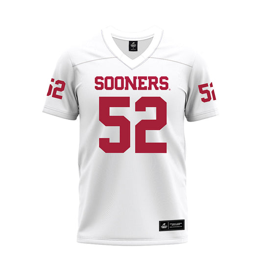 Oklahoma - NCAA Football : Troy Everett - White Premium Football Jersey-0
