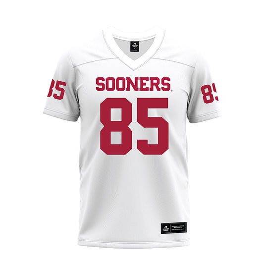 Oklahoma - NCAA Football : Trey Brown - White Premium Football Jersey-0
