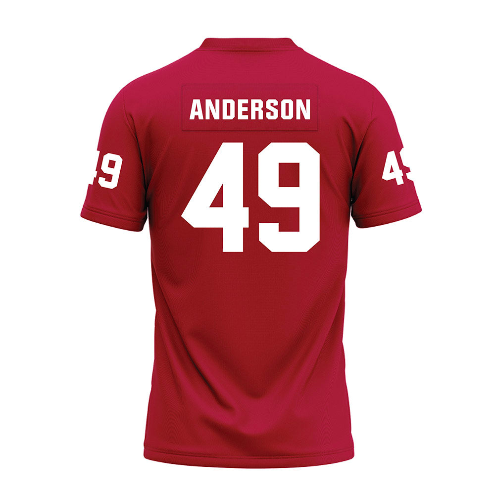 Oklahoma - NCAA Football : Ben Anderson - Red Premium Football Jersey-1