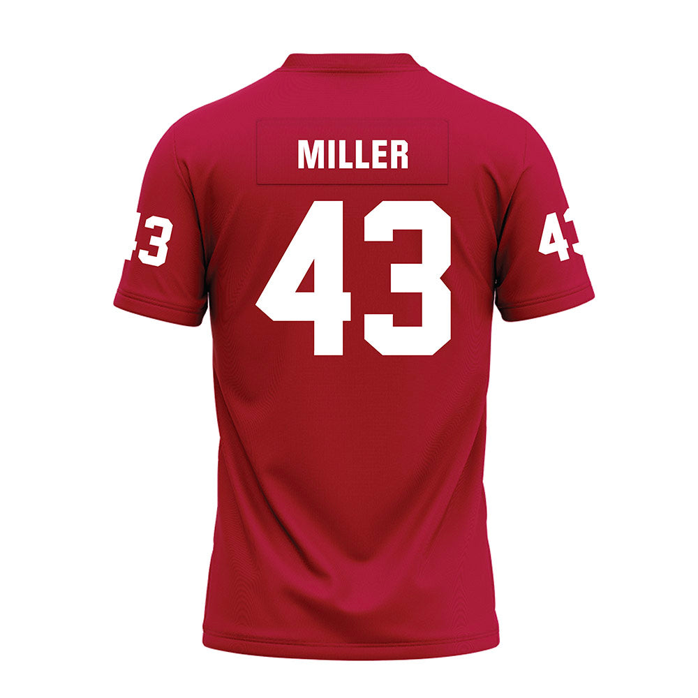 Oklahoma - NCAA Football : Grayson Miller - Red Premium Football Jersey-1