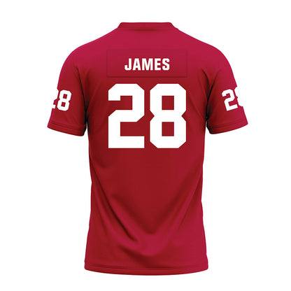 Oklahoma - NCAA Football : Marcus James - Red Premium Football Jersey-1