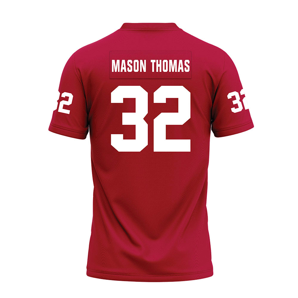 Oklahoma - NCAA Football : R Mason Thomas - Red Premium Football Jersey-1