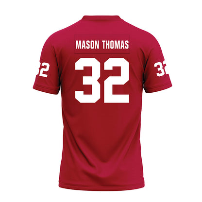 Oklahoma - NCAA Football : R Mason Thomas - Red Premium Football Jersey-1