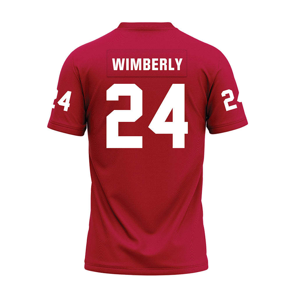 Oklahoma - NCAA Football : Marcus Wimberly - Red Premium Football Jersey-1