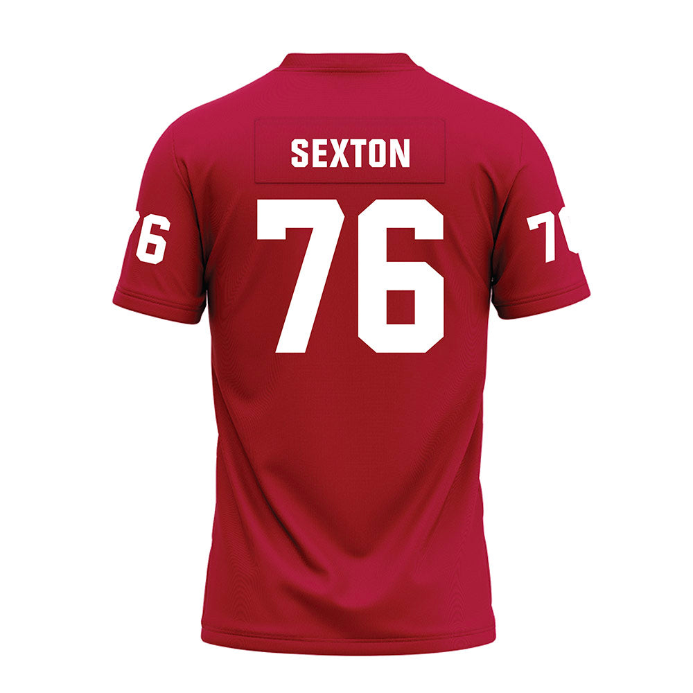 Oklahoma - NCAA Football : Jacob Sexton - Red Premium Football Jersey-1