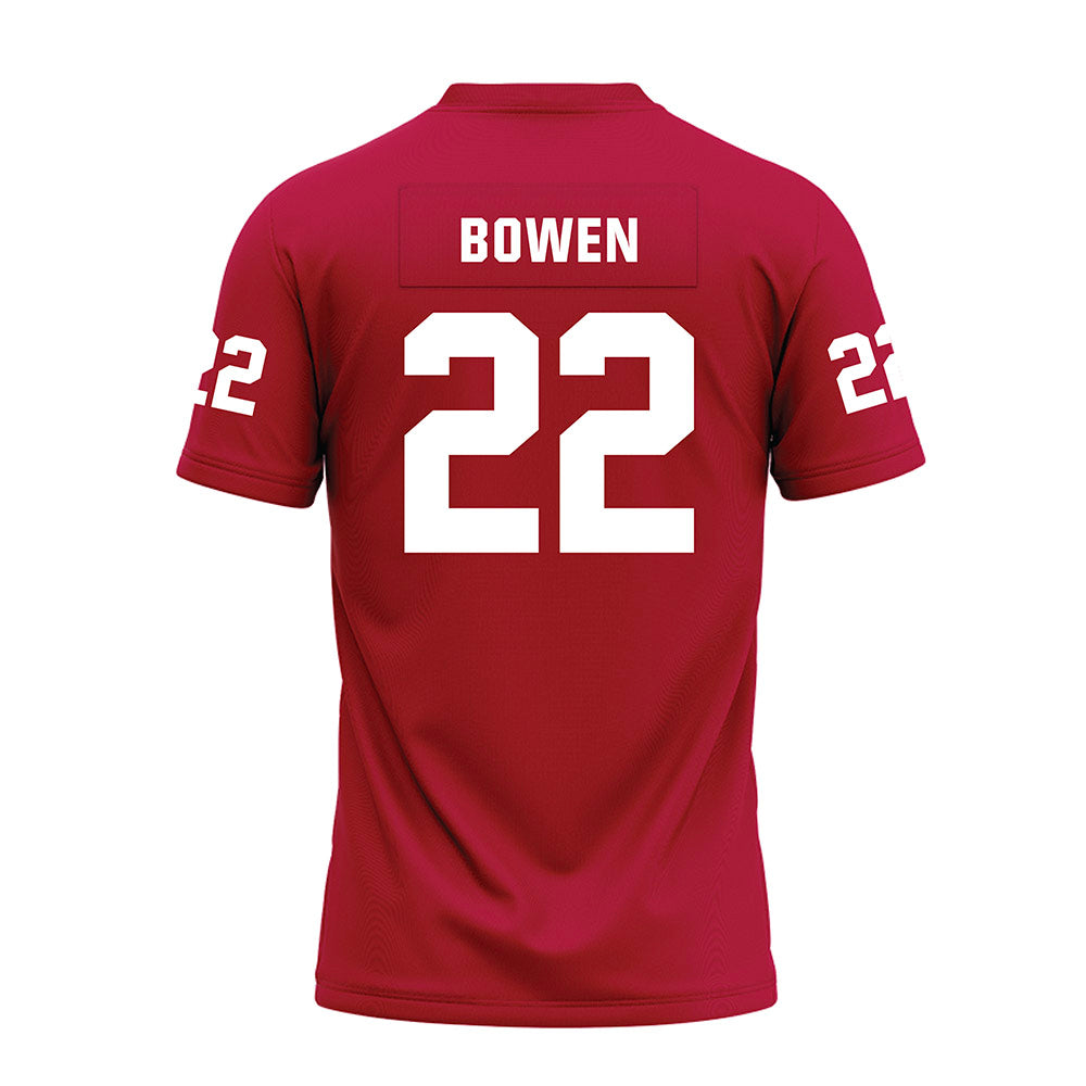 Oklahoma - NCAA Football : Peyton Bowen - Red Premium Football Jersey-1