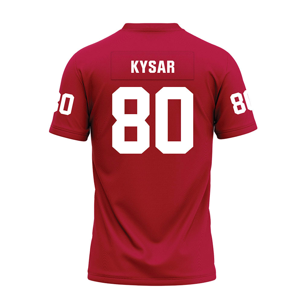 Oklahoma - NCAA Football : Bergin Kysar - Red Premium Football Jersey-1
