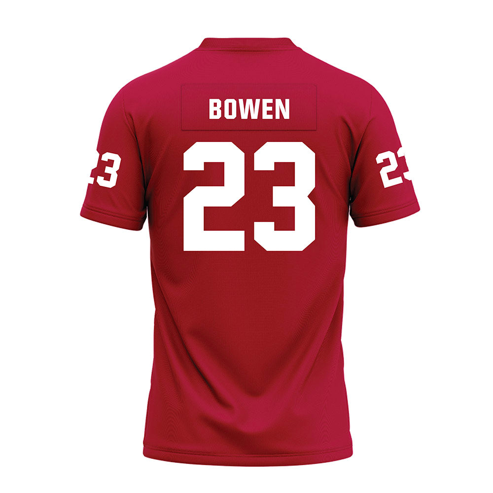 Oklahoma - NCAA Football : Eli Bowen - Red Premium Football Jersey-1