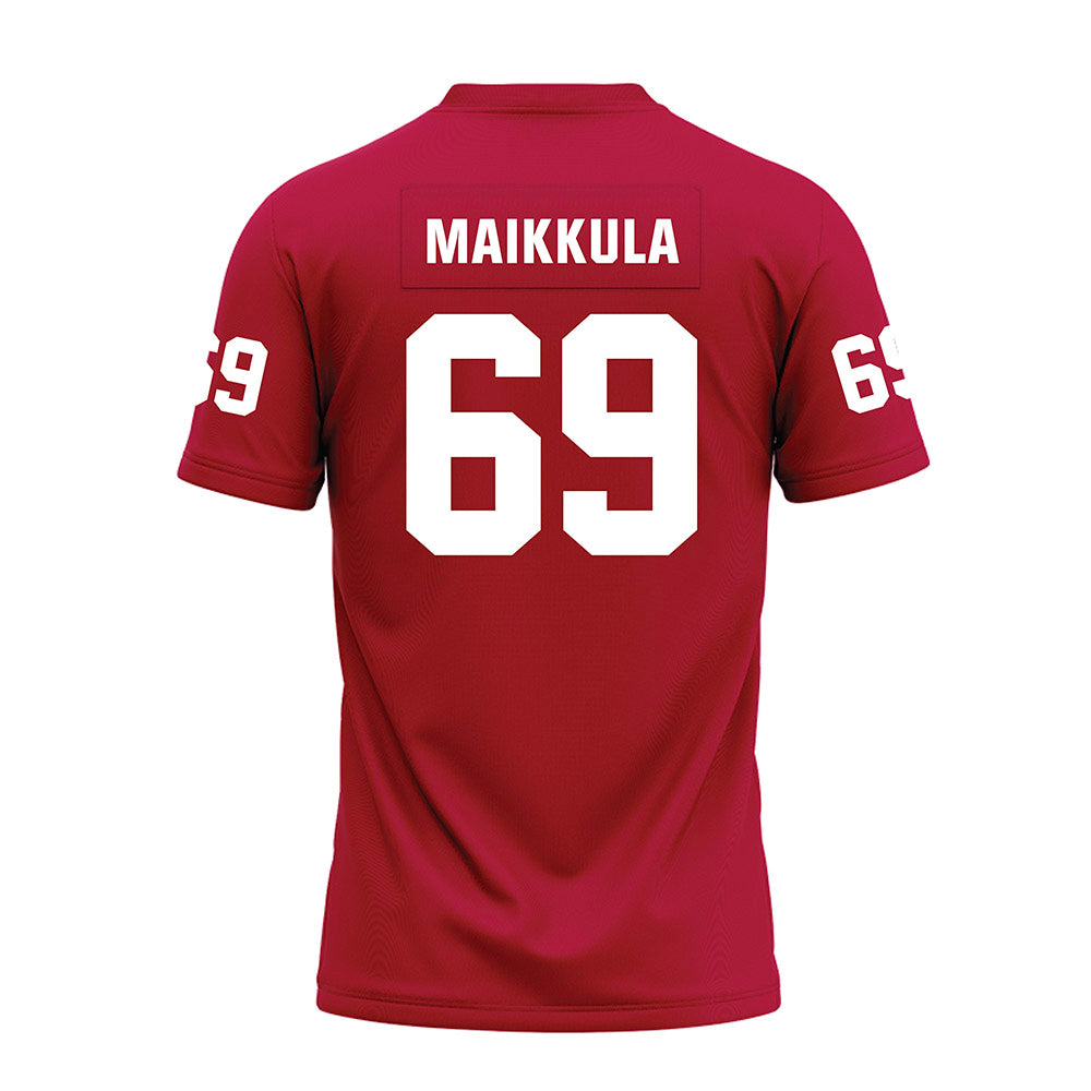 Oklahoma - NCAA Football : Jake Maikkula - Red Premium Football Jersey-1