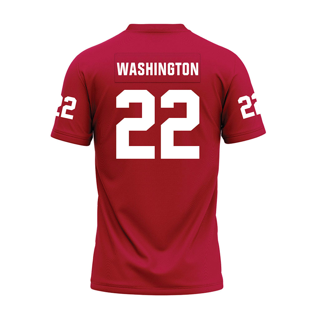 Oklahoma - NCAA Football : Trynae Washington - Red Premium Football Jersey-1