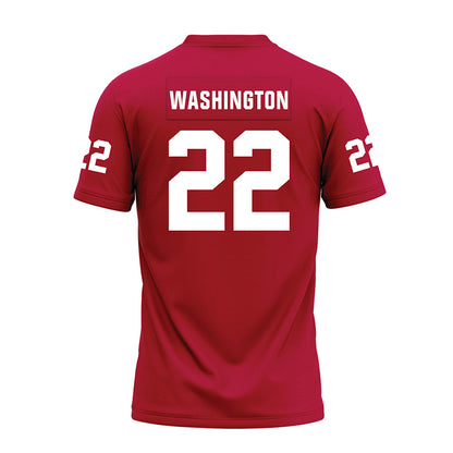 Oklahoma - NCAA Football : Trynae Washington - Red Premium Football Jersey-1