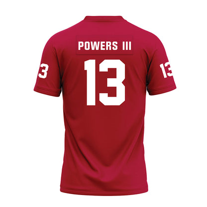 Oklahoma - NCAA Football : Reggie Powers III - Red Premium Football Jersey-1