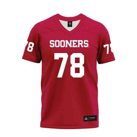 Oklahoma - NCAA Football : Luke Baklenko - Red Premium Football Jersey-0