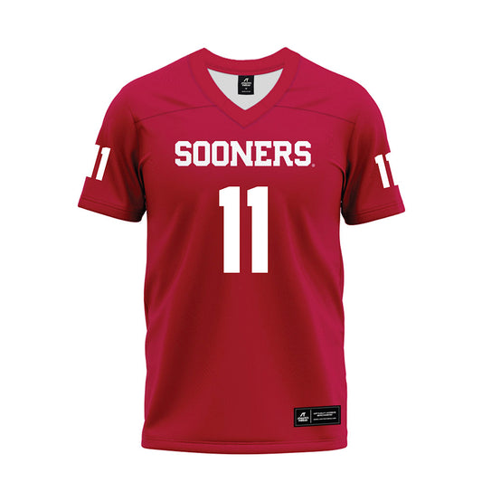 Oklahoma - NCAA Football : javonnie gibson - Red Premium Football Jersey-0