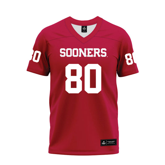 Oklahoma - NCAA Football : Bergin Kysar - Red Premium Football Jersey-0