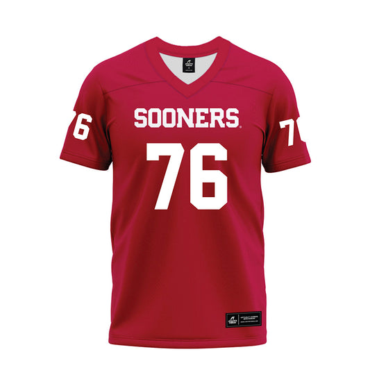 Oklahoma - NCAA Football : Jacob Sexton - Red Premium Football Jersey-0