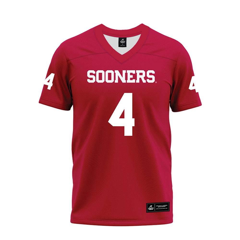 Oklahoma - NCAA Football : Courtland Guillory - Red Premium Football Jersey-0
