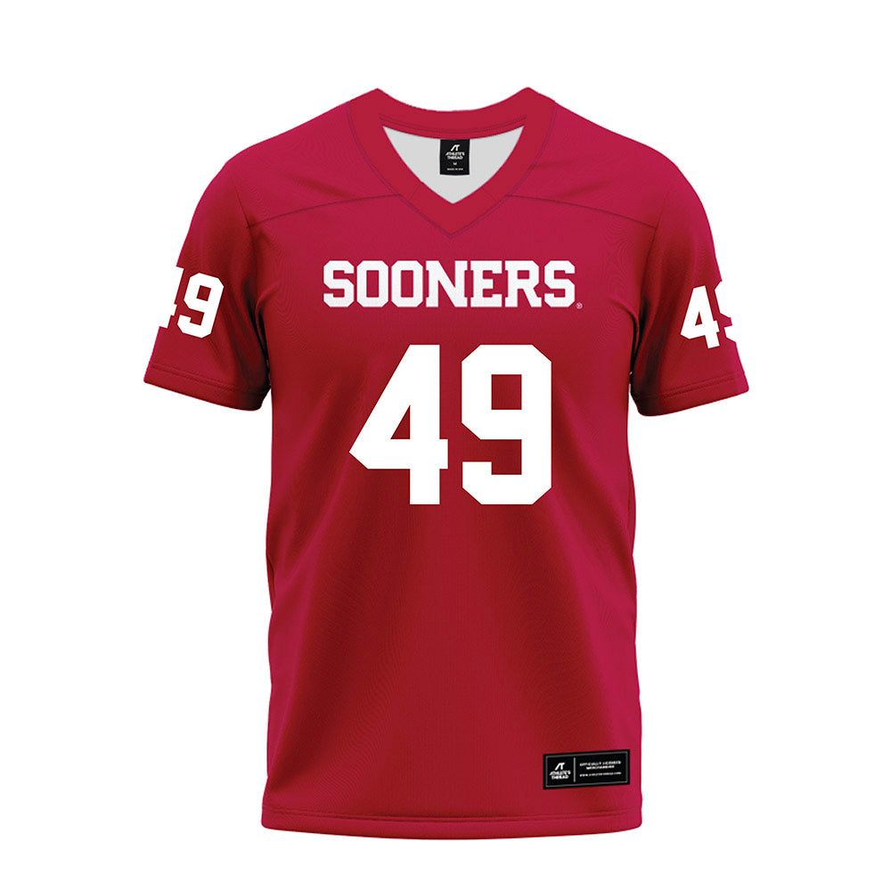 Oklahoma - NCAA Football : Ben Anderson - Red Premium Football Jersey-0
