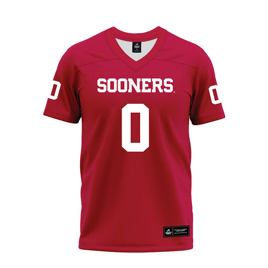 Oklahoma - NCAA Football : Jaydn Ott - Red Premium Football Jersey-0