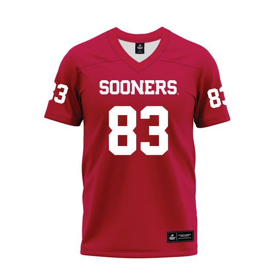 Oklahoma - NCAA Football : Major Melson - Red Premium Football Jersey-0