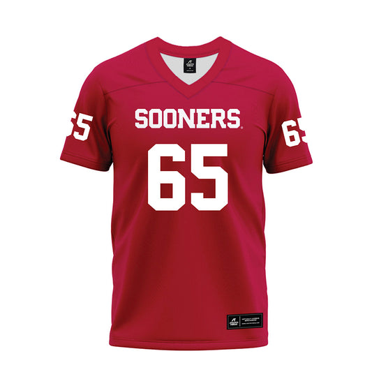 Oklahoma - NCAA Football : Jayden Jackson - Red Premium Football Jersey-0