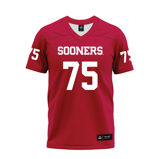 Oklahoma - NCAA Football : Daniel Akinkunmi - Red Premium Football Jersey-0