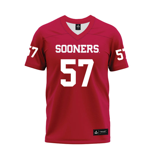 Oklahoma - NCAA Football : Gunnar Allen - Red Premium Football Jersey-0