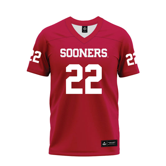Oklahoma - NCAA Football : Peyton Bowen - Red Premium Football Jersey-0