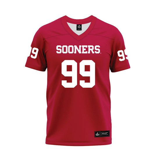 Oklahoma - NCAA Football : Markus Strong - Red Premium Football Jersey-0