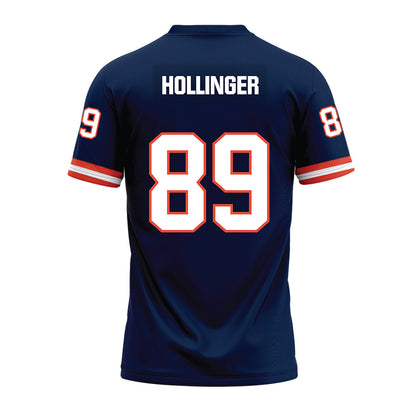 Illinois - NCAA Football : Tanner Hollinger - Blue Premium Football Jersey